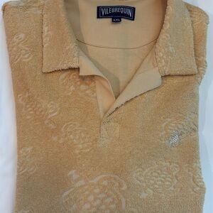 Vilebrequin Men's Beige Terry Polo Shirt
